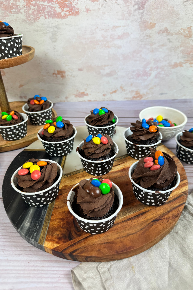 M&M Cupcakes