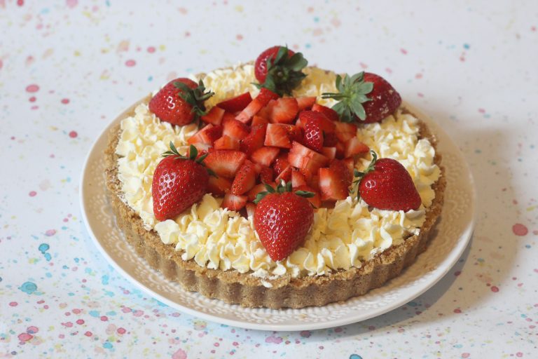 Strawberry and White Chocolate Tart