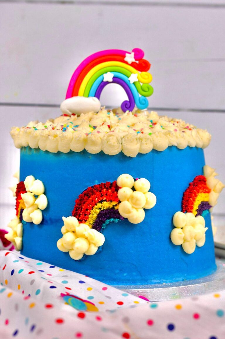 Buttercream Rainbow Cake