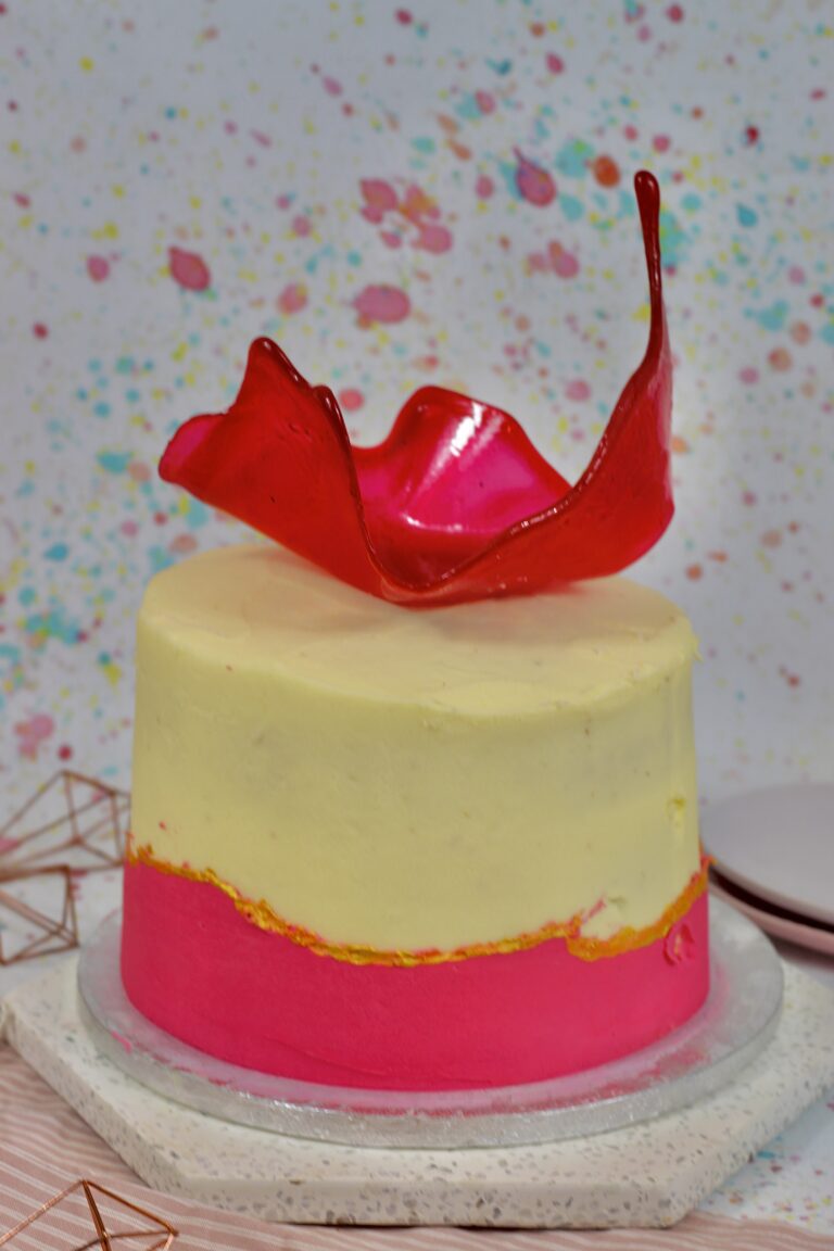 Isomalt Fault Line Cake