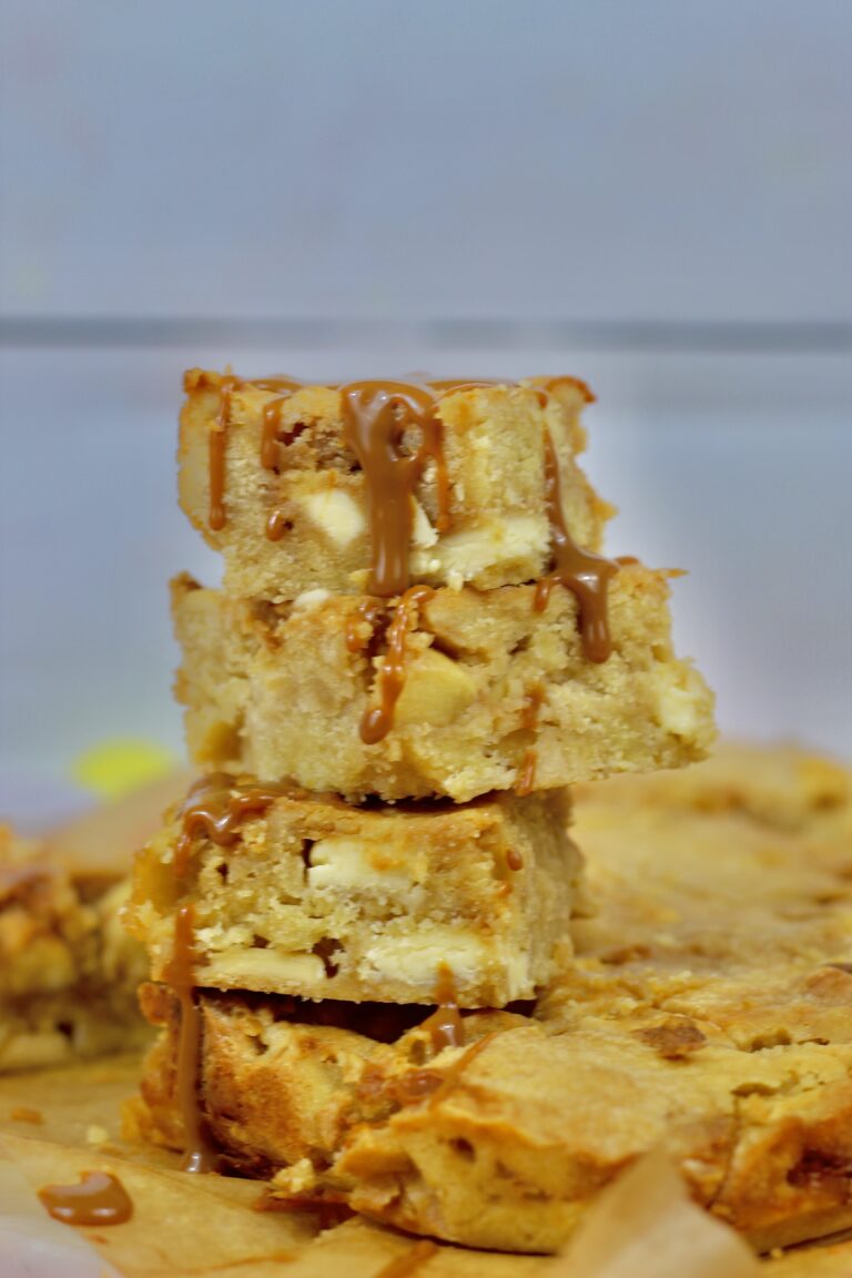 Apple & Caramel Blondies