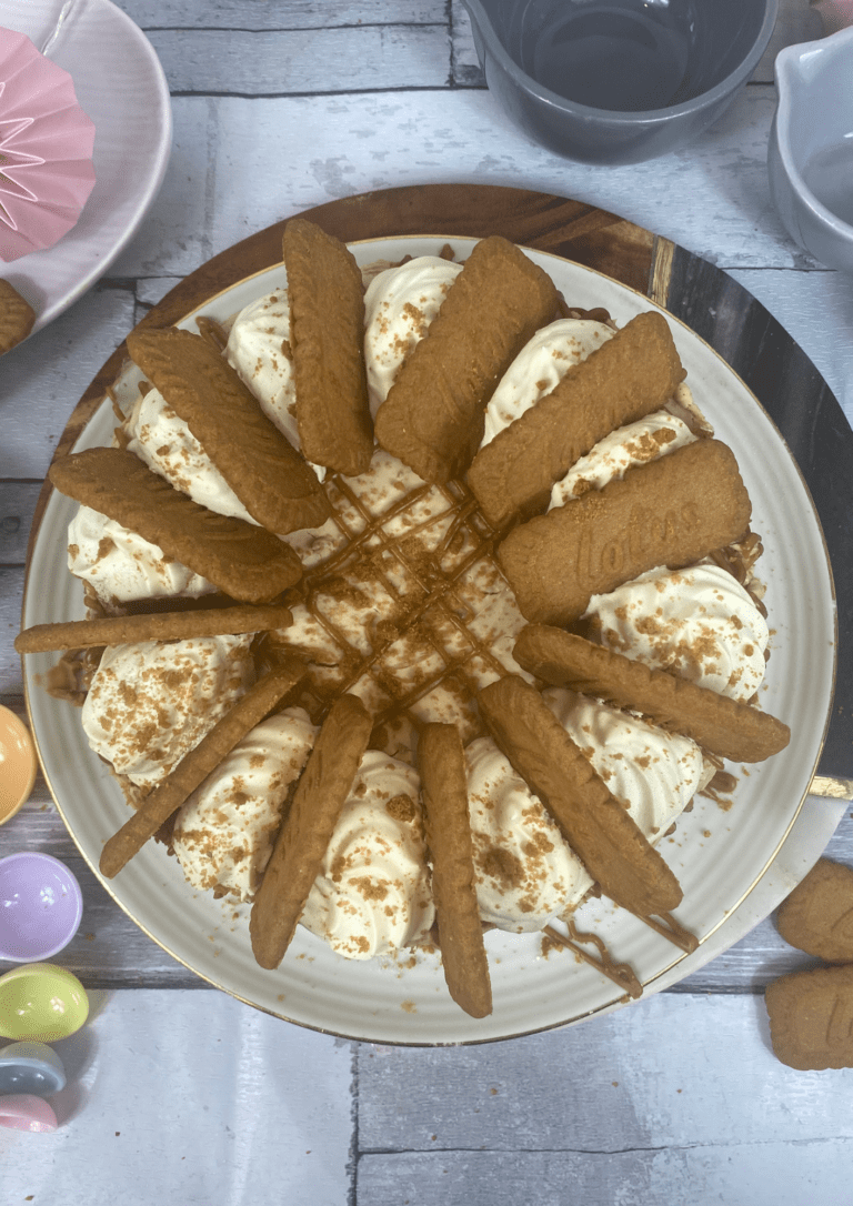 No-Bake Vegan Biscoff Cheesecake