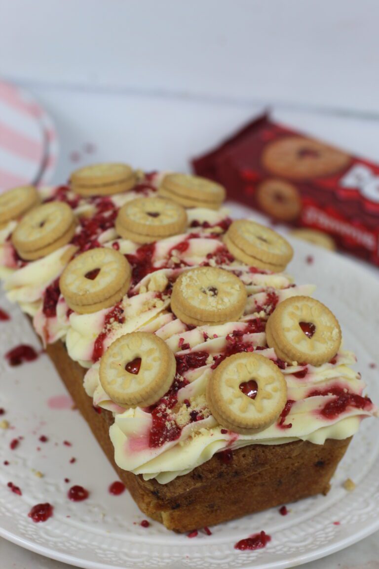 Jammie Dodger Loaf Cake