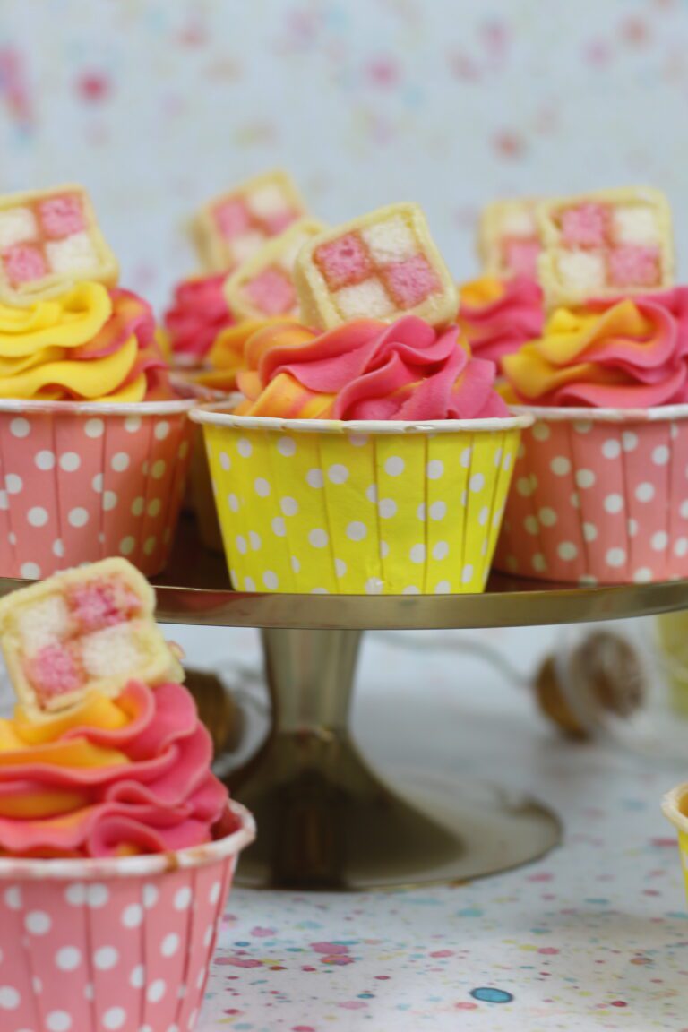 Battenberg Cupcakes