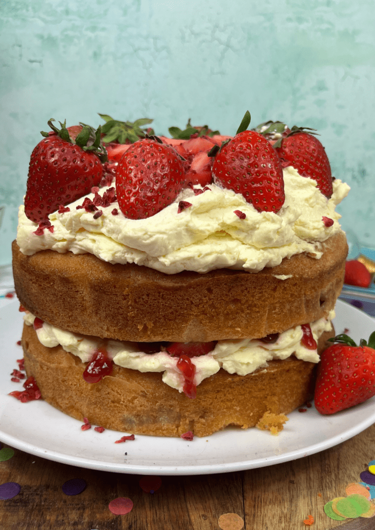 Strawberry and Cream Cake