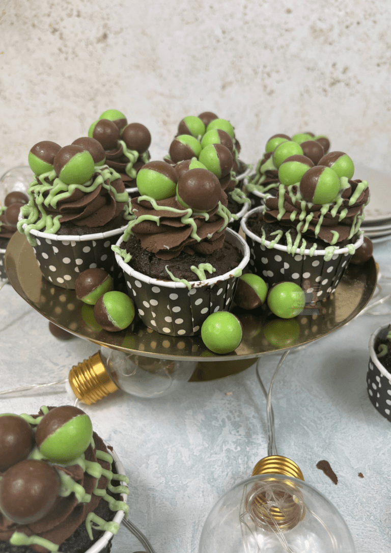 Mint Aero Cupcakes - A Spoonful of Vanilla