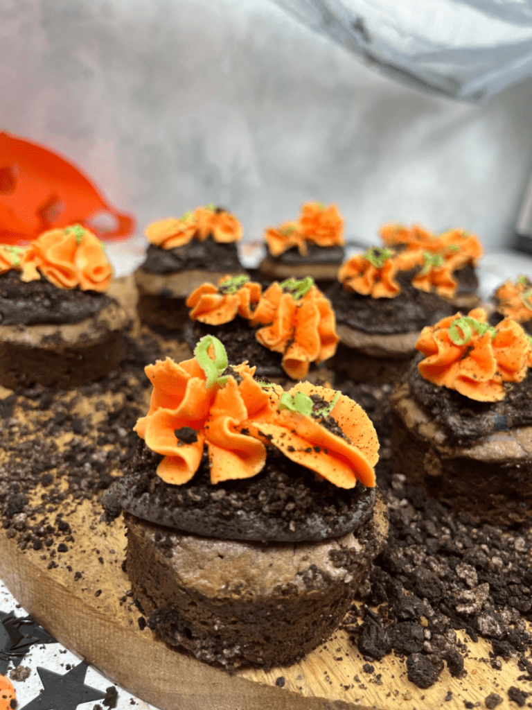 Pumpkin Patch Brownie Bites