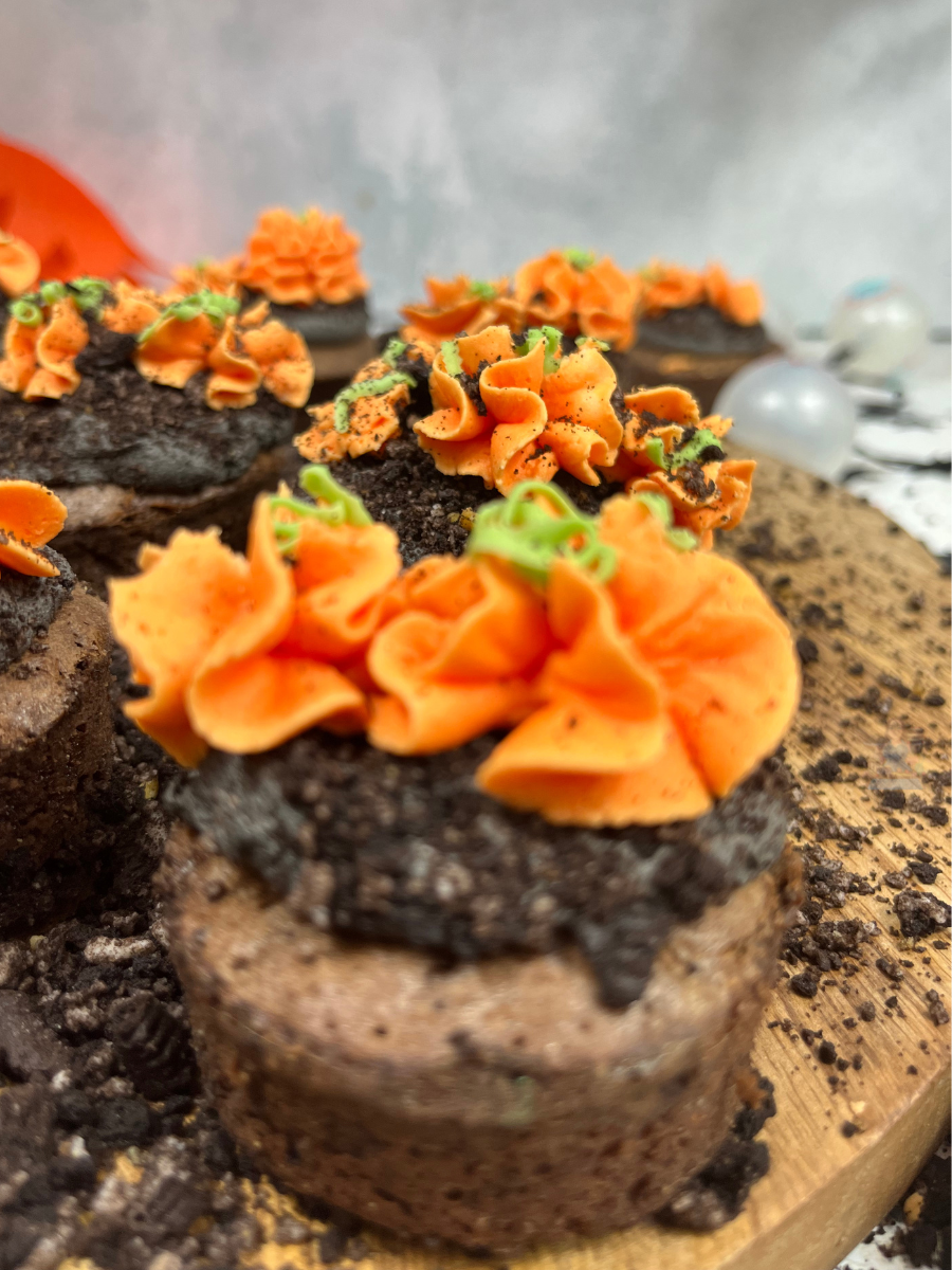 Pumpkin Patch Brownie Bites