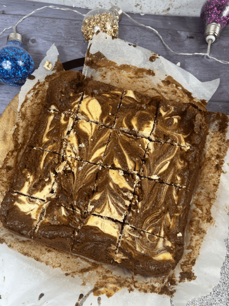 Gingerbread Cheesecake Brownies