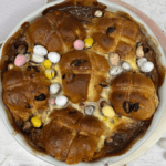 Hot Cross Bun Bread and Butter Pudding