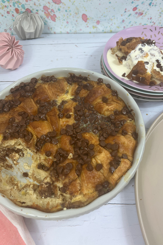 Croissant Bread and Butter Pudding