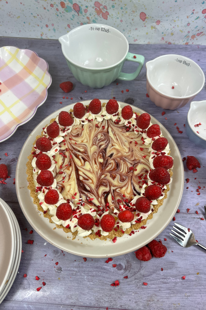 Raspberry and White Chocolate Tart