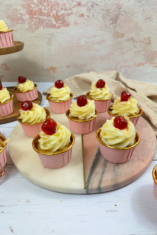 Cherry Bakewell Cupcakes